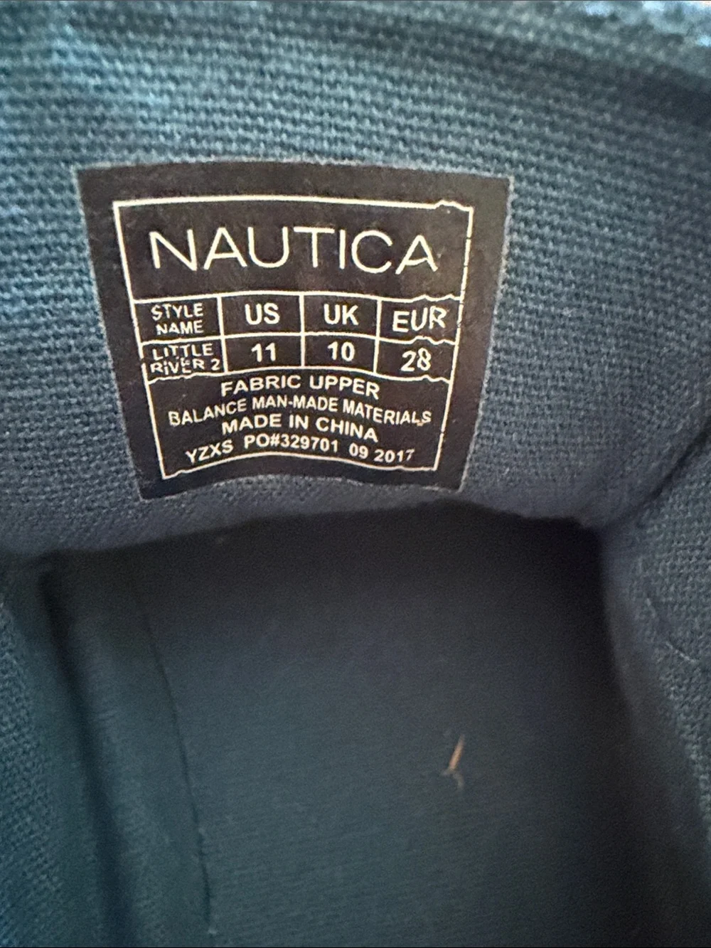 Nautica Kids Tan Canvas Moccasin Boat Shoes